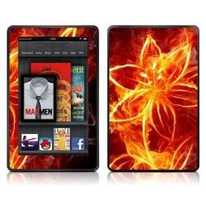   Flower pattern Skin Decal for Kindle Fire + Free Cosmos Cable Tie