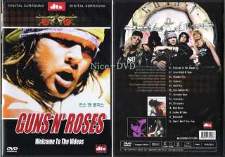 GUNS N ROSES   Welcome To The Videos DVD, SEALED  