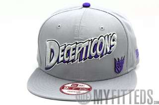   Transformers Grey Purple 9Fifty Authentic New Era Snapback  