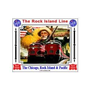  Railroad Tin Sign   Chicago, Rock Island & Pacific 