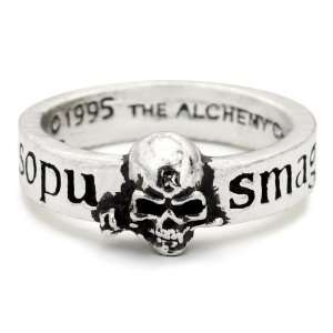  Great Wish Alchemists Skull Ring   size 8 Jewelry