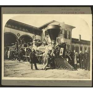  Lincoln funeral train,ceremonies,railroad,IL,1865