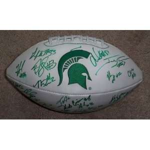  2010 MICHIGAN STATE Team Signed SPARTANS FOOTBALL COA 
