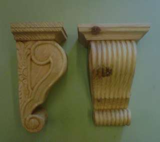 Pair of REEDED CORBEL (949) Discounted Stock (Seconds) PLEASE LOOK 