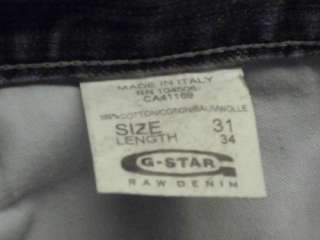 Jeans crudo original de G STAR 31/34 modelo de Diesel Levis 2011