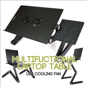  NEW MULTIFUNCTIONAL LAPTOP NOTEBOOK TABLE USB COOLING FANS 