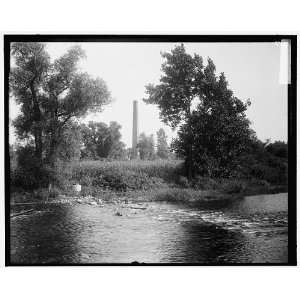   by river,probably the Huron River,Ypsilanti,Michigan