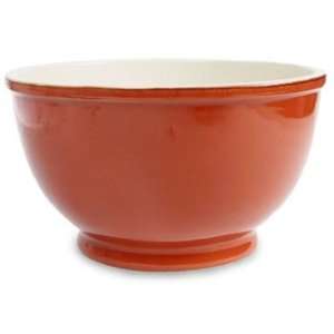 Ceramiche Alfa Ital Earthenware Terracotta Mixing Bowl 11.25  