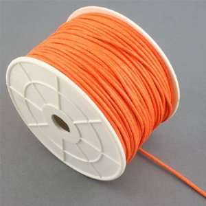  2mm Orange Waxed Cotton Cord Arts, Crafts & Sewing