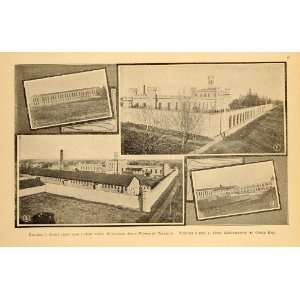  1907 Waupun Wisconsin State Prison Reformatory Print 