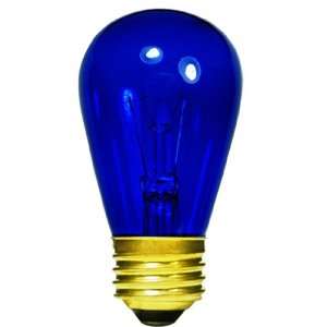  Club Pack of 25 Transparent Blue Replacement Light Bulbs   11 Watts 