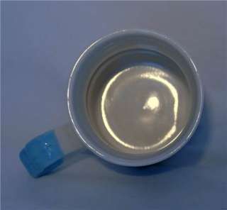 Child Nursery Rhyme Lidded Porcelain Mug w/Spoon Blue  