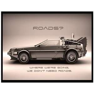  Magnet (Large) DELOREAN   ROADS? (Back To The Future 