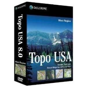  Delorme Topo USA 8.0 West Region Electronics