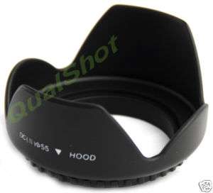 55mm Flower Camera Lens Hood Petal for Sony Alpha A300  