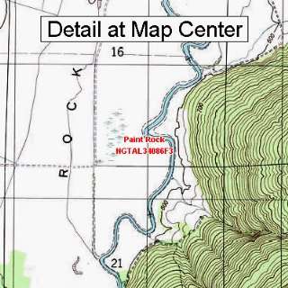   Map   Paint Rock, Alabama (Folded/Waterproof)