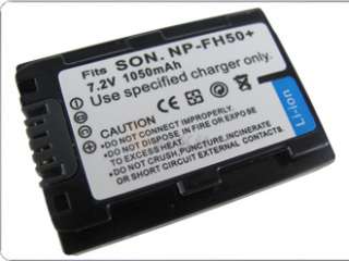 NP FH50 Battery + Charger for Sony DSLR A230 A330 A380  