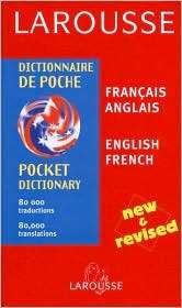 Larousse Pocket Dictionary French English/English French, (2035420105 