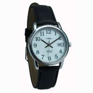  Timex Indiglo Watch Mens Chrome with Leather Band Health 
