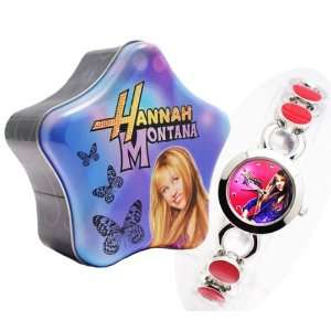 Disney Hannah Montana Bracelet Watch in a Tin Box, Hannah Montana Hat 