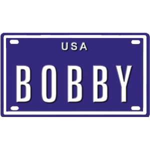 Bobby USA mini metal embossed license plate name for bikes 