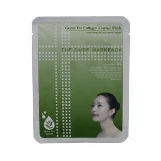The Qure Maskpack Green Tea Collagen Essence Mask for Any Type Skin 