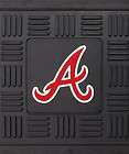 MLB Atlanta Braves Vinyl Doormat Welcomes Mat for Baseball Fans Front 