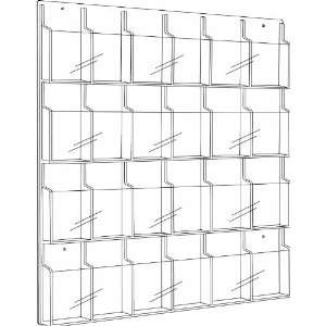  Safco® Reveal Pamphlet Display Rack with 24 Pockets
