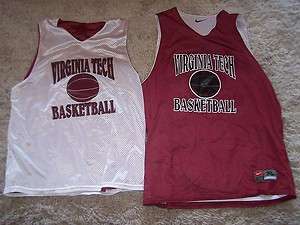Virginia Tech Hokies Maroon&White Basketball Jersey XL  