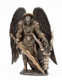 Chief Archangel Michael Defeating Satan Bronze Statue  