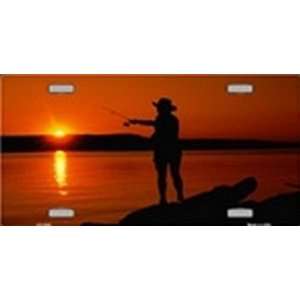  Sunset Fishing LICENSE PLATE plates tag tags auto vehicle 