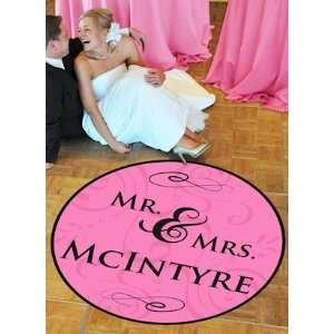  Mr and Mrs Wedding Dance Floor Decal (17 Colors 