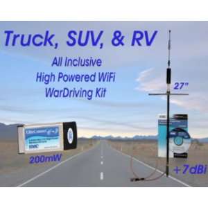   Truck, RV, & SUV High Power 200mw WiFi & WarDriving Kit Electronics