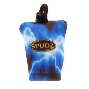  Spudz Microfiber Cleaning Cloth with Pouch Blue Lightning 