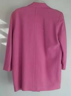 Escada Margaretha Ley cashmere wool blazer jacket Ley 38 M medium pink 