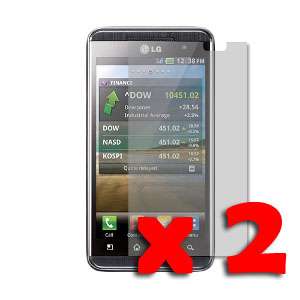 2x Glossy Screen Protector for LG Optimus 3D P920  