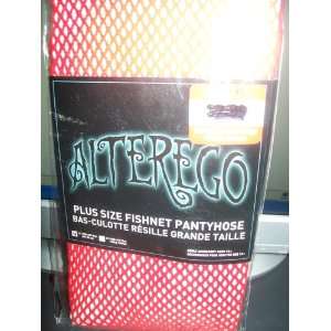  Alterego Plus Size Fishnet Pantyhose 1X Health & Personal 