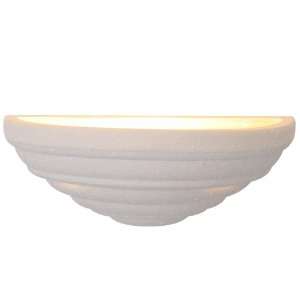   12 Inch W by 5 Inch H Decorative Wall Sconce, White, projects 6 Inch