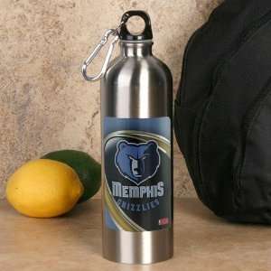   Memphis Grizzlies 750ml Stainless Steel Water Bottle w/ Carabiner Clip