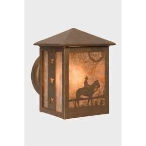  Cowboy Sunset Small Peaked Wall Sconce