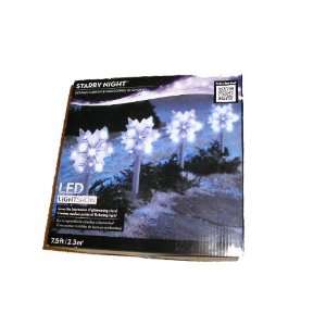  4 LED Light Show Starry Night Lighted Snowflake Pathway 