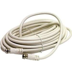   12 White RG6 UL Coaxial Cable Assembly (Cable Zone)