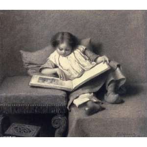   Eastman Johnson   24 x 20 inches   The Picture Book