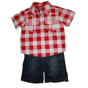  Ecko Unldt. 3 Pc. Infant Boys Outfit Jeans, 2 Shirts Size 