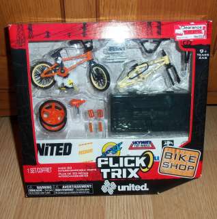 Flick Trix Bike Shop United Odyssey Bike w/ Extra Frame Case Parts 