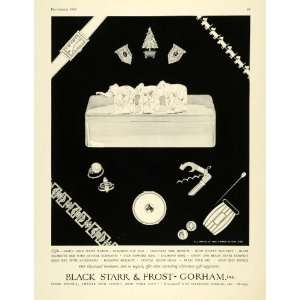  1930 Ad Black Starr Frost Gorham Holiday Jewelry Gifts 