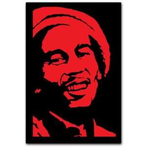  Bob Marley Music Car Bumper Decal Sticker 5x3.5 