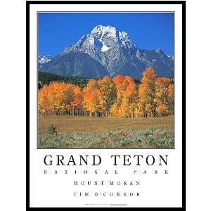  Mt. Moran   Grand Teton, Wyoming, 18 x 24 SIGNED POSTER 