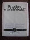   Ad BULOVA Accutron Watch Watches ~ Do You Have An Unfaithful Watch