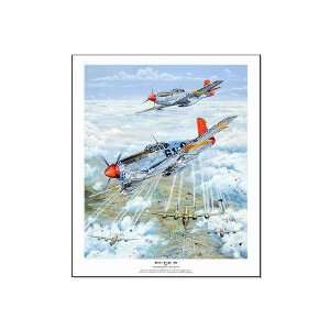  Tuskegee Airman P 51 Mustang Military Large Poster by 